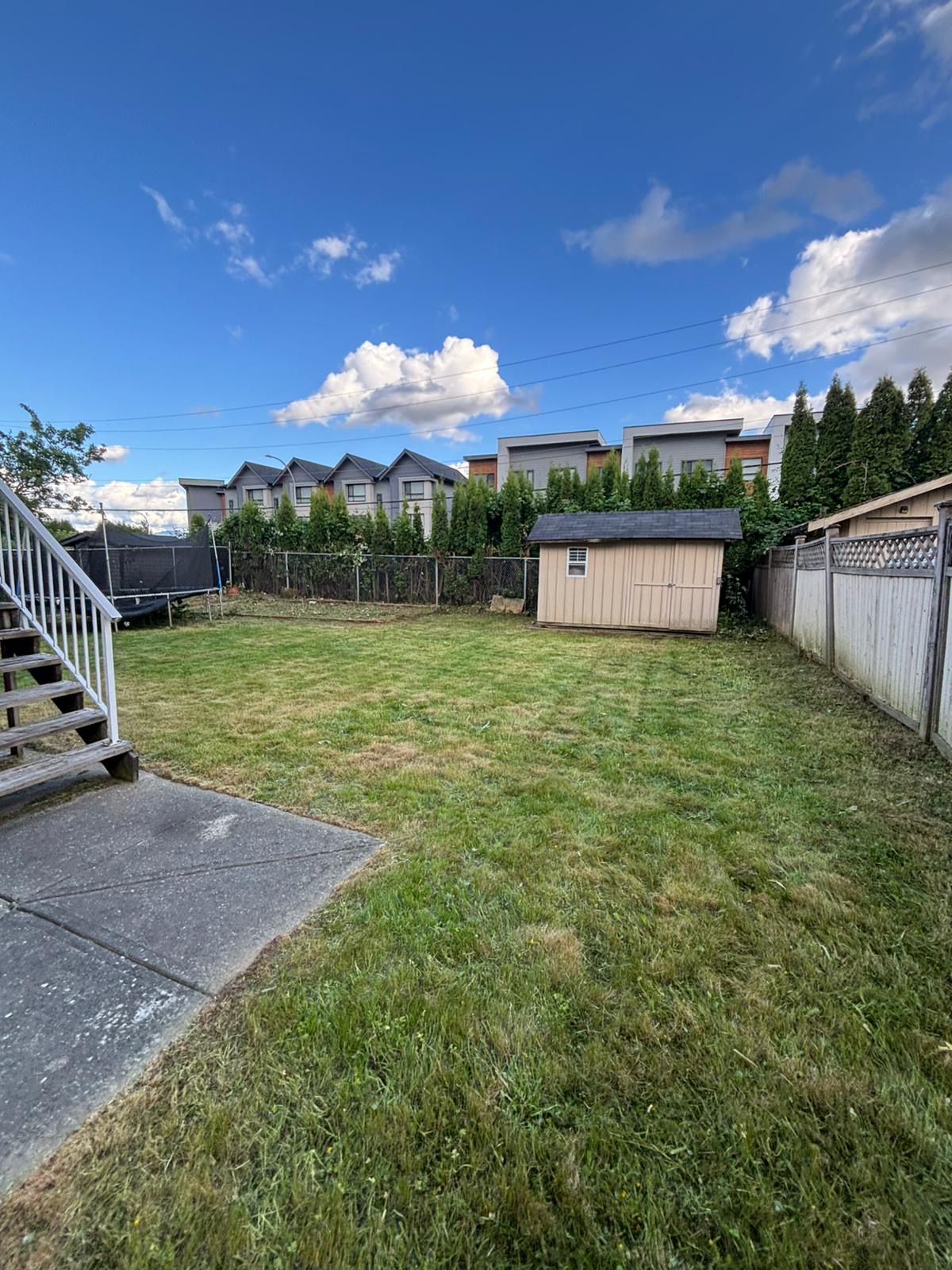 Lawn after mowing